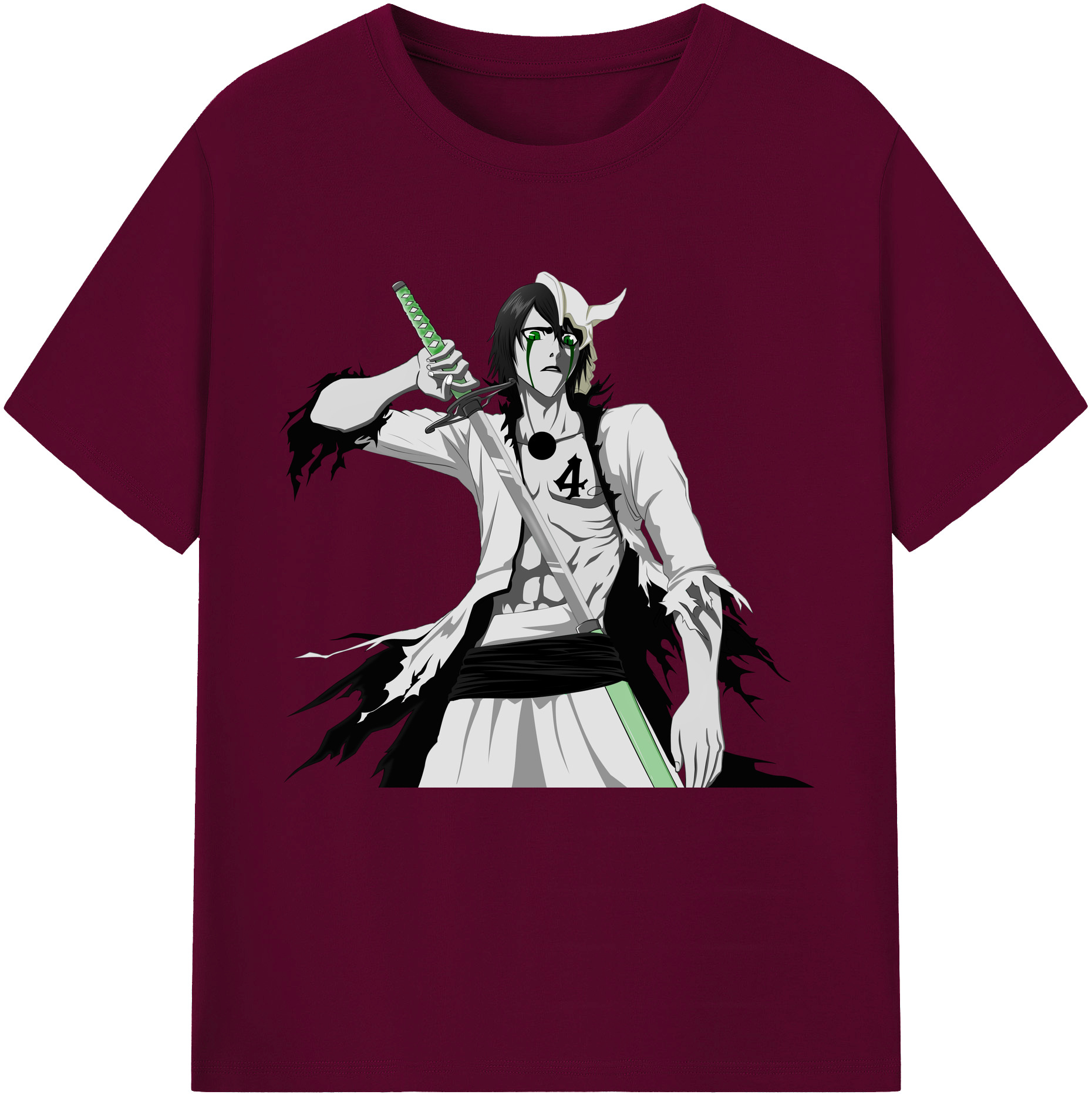 （画像用） ブリーチ ウルキオラ·シファー BLEACH Ulquiorra cifer レディースカジュアルプリントTシャツ（綿100％）